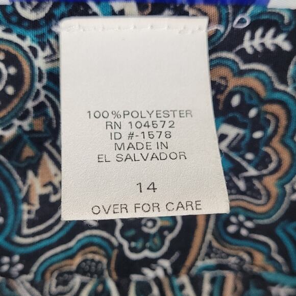 Vintage BEA Classics Skirt Womens Size 14 Paisley Print A Line Midi - Picture 4 of 8